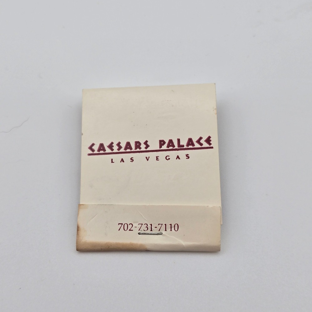 Vintage Caesars Palace Las Vegas Matchbook Circus Maximus Cleopatra Barge Logo
